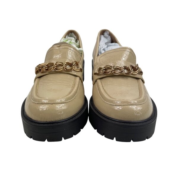 Sam Edelman NY Lug Sole Loafers Womens 7M Wheat Leather Platform Shoes - Picture 4 of 12